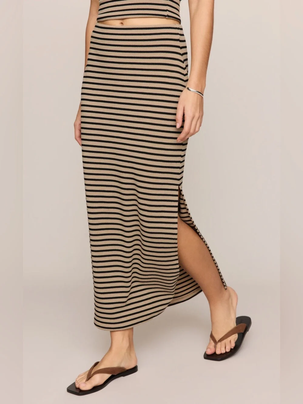 NWT Z Supply Anslie Stripe Midi Skirt & matching tube top tank - Picture 4 of 6